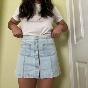 Forever 21 Light Wash Denim Skim